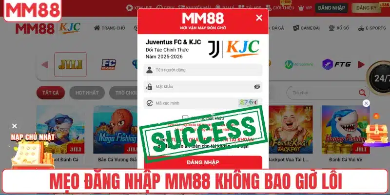 Mẹo đăng nhập MM88 không bao giờ lỗi